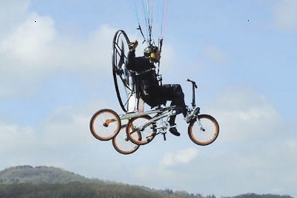 The First Flying Bicycle