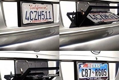 Electric License Plate Frame Flipper