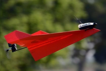 Remote Controlled Paper Airplane: