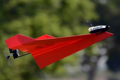 Remote Controlled Paper Airplane: