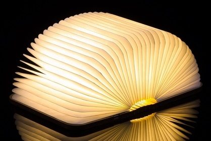 Wooden Book Lamp