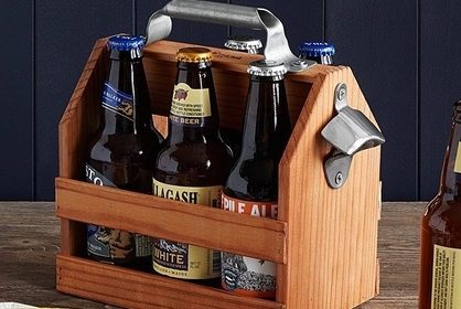 Wooden 6-pack Caddy