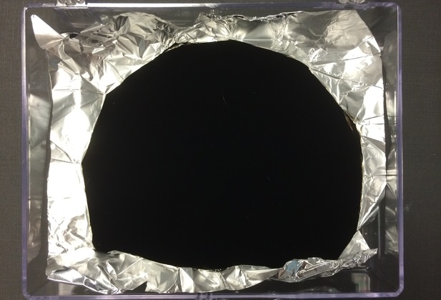 The world's darkest color: "Vantablack"